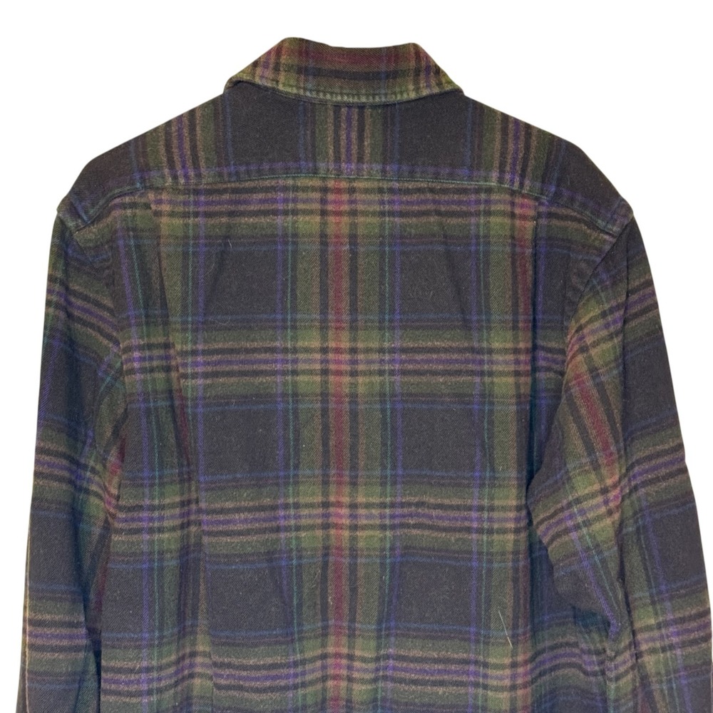 Polo Ralph Lauren Men's Shirt Plaid Flannel Long Sleeve Preppy Brown Medium - Picture 9 of 10